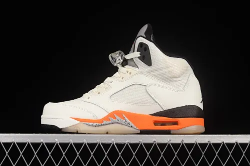 All categories Air Jordan Jordan series basketball shoes Air Jordan 5 Air Jordan 5 "Shattered Backboard" AJ5 Joe 5 white and orange buckle high top basketball shoes DC1060-100